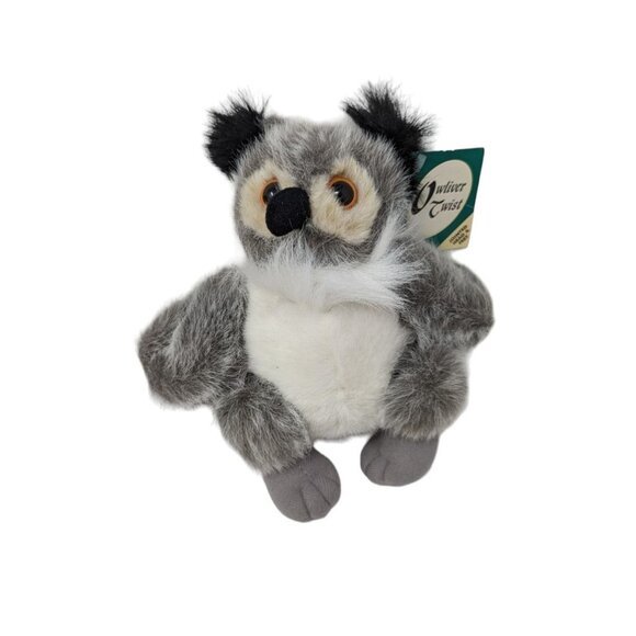 Vintage Mary Meyer Owl Oliver Twist Realistic Grey Owl Plush Stuffed Animal Toy - Picture 2 of 7